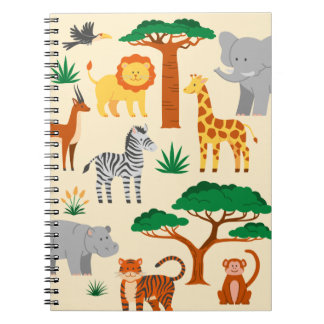 Mooie jungle dieren kids notitieboek