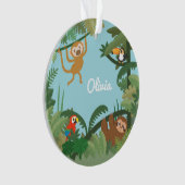 Mooie jungle thema kinderkamer decoratieve ornamen ornament (voorkant)