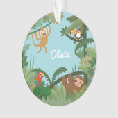 Mooie jungle thema kinderkamer decoratieve ornamen ornament (voorkant)