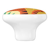 Mooie jungle tijger keramische knop (Zijkant)