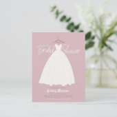 Mooie jurk Vrijgezellenfeest aanpasbare kleur I Briefkaart (Staand voorkant)