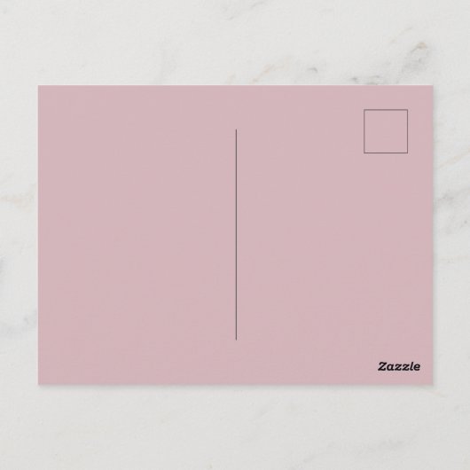 Mooie jurk Vrijgezellenfeest aanpasbare kleur I Briefkaart (Achterkant)