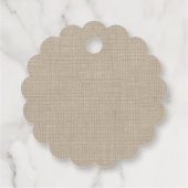 Mooie Jute Bruiloft Bruidsfeest Bedankt Bedankjes Labels (Achterkant)
