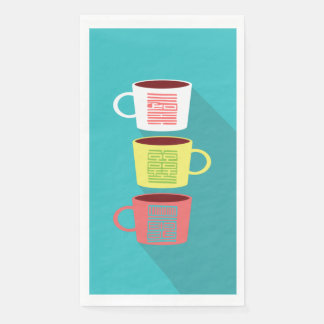 Mooie K patroon 3 servetten