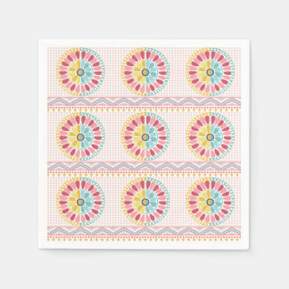 Mooie K patroon servetten