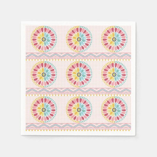 Mooie K patroon servetten (Voorkant)