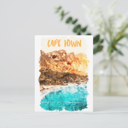 Mooie Kaapstad Tafelberg Aerial Uitzicht Briefkaart (Staand voorkant)