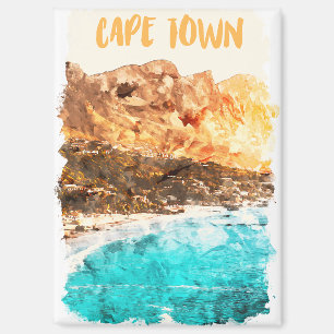 Mooie Kaapstad Tafelberg Aerial Uitzicht Magneet