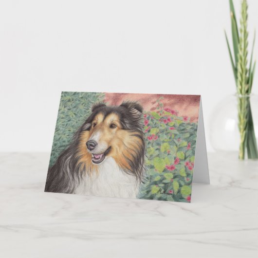 Mooie Kaart Sheltie (Voorkant)