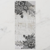 Mooie Kaart van het Weddenemenu van Black/Grey Flo (Achterkant)