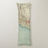 Mooie kaart van Israël Lichaamskussen (Achterkant (Verticaal))