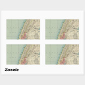 Mooie kaart van Israël Rechthoekige Sticker (Vel)