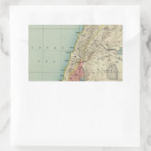 Mooie kaart van Israël Rechthoekige Sticker (Tas)