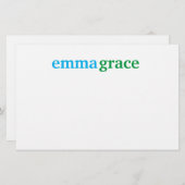 Mooie Kaart voor geborduurde briefjes (Voorkant / Achterkant)