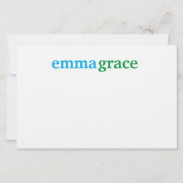 Mooie Kaart voor geborduurde briefjes