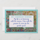 Mooie Kaart voor mantra en bevestigende bekrachtig (Voorkant)