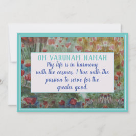 Mooie Kaart voor mantra en bevestigende bekrachtig