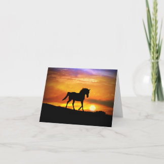 Mooie Kaart voor paardenkunst blanco notitie