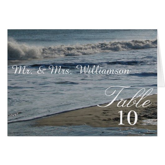 Mooie Kaarten voor strand- en zand-bruiloft (Voorkant Horizontaal)