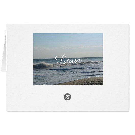 Mooie Kaarten voor strand- en zand-bruiloft (Achterkant Horizontaal)