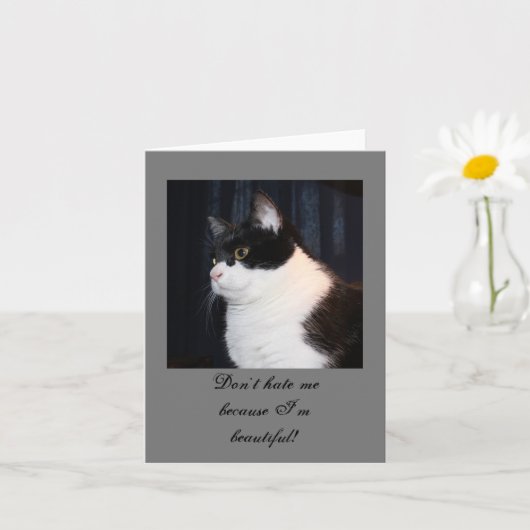 Mooie kaartje voor cat-briefkaarten kaart (Kleine Plant)