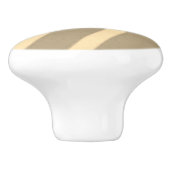Mooie kabinetstrek met crème en beige keramische knop (Zijkant)