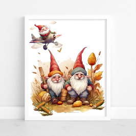 Mooie Kabouter Boerderij Poster 