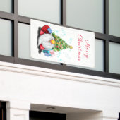 Mooie Kabouter Kerst Banner (Buitenkant Gebouw)