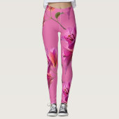 Mooie Kagoj Phool Papierbloem Botanische Flora Leggings (Voorkant)