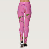 Mooie Kagoj Phool Papierbloem Botanische Flora Leggings (Achterkant)
