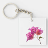 Mooie Kagoj Phool Papierbloem Botanische Flora Sleutelhanger (voorkant)