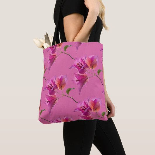 Mooie Kagoj Phool Papierbloem Botanische Flora Tote Bag (Dichtbij)