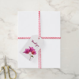 Mooie Kagoj Phool Papieren Bloem Botanische Flora Cadeaulabel