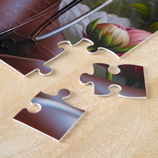 Mooie kale Afrikaanse Amerikaanse vrouw puzzel Legpuzzel (Zijkant)