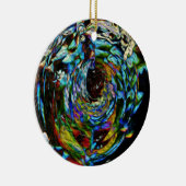 Mooie Kaleidoscoop feestdag kerstversiering Keramisch Ornament (Rechts)