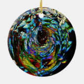 Mooie Kaleidoscoop feestdag kerstversiering Keramisch Ornament (Achterkant)