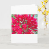 Mooie Kaleidoscoop van Kleurrijke Rode Milkweed Kaart (Gele Bloem)