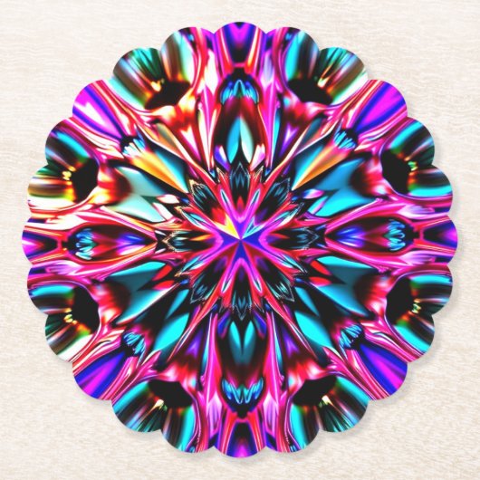 Mooie Kaleidoscope Jewel Look Onderzetter (Voorkant)