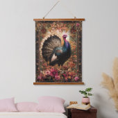 Mooie kalkoen bloemontwerp hangend wandkleed (Slaapkamer)