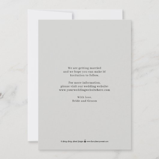 Mooie kalligrafie 3 foto's Sla de datum Kaart (Achterkant)