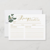 Mooie kalligrafie bruiloft feest recept kaarten (Voorkant)