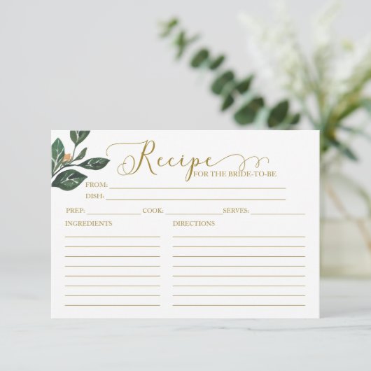 Mooie kalligrafie bruiloft feest recept kaarten (Staand voorkant)