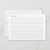 Mooie kalligrafie bruiloftsrecepten kaartjes (Achterkant)