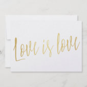 Mooie kalligrafie goud "Liefde is liefde" (Voorkant)