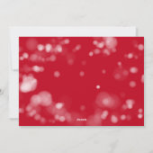 Mooie kalligrafie Kerstfoto Happy Feestdagenkaart (Achterkant)