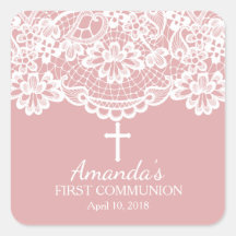 Mooie Kant Eerste Heilige Communie Sticker