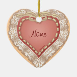 Mooie Kanten Hart ornament