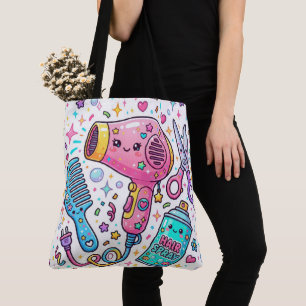 Mooie kapsalon gereedschap tote bag