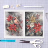 Mooie kardinaal 1 decoupage tissuepapier (Craft)