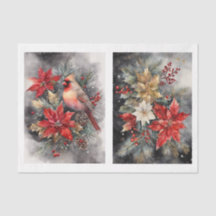 Mooie kardinaal 1 decoupage